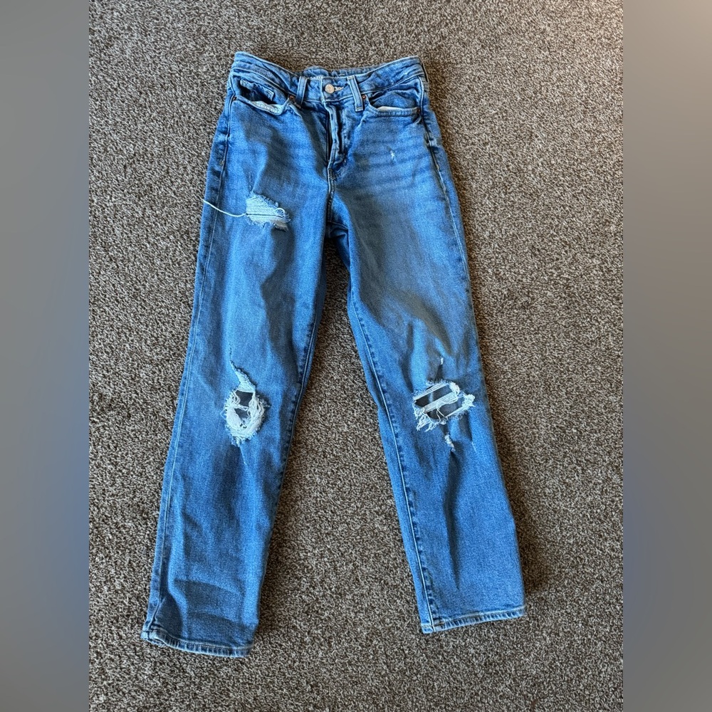 Old Navy size 4 high rise straight leg jeans